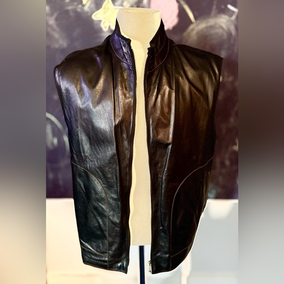 Bruno Cucinelli Leather Vest